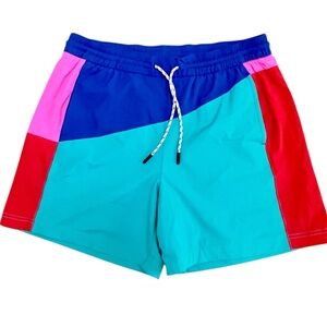 Chubbies The Run It Back Tracksuit Shorts Medium Swim Trunks 5.5 Inseam Retro